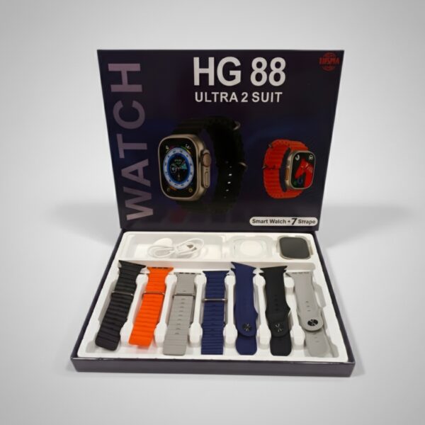 H88 Smart Watch – Bluetooth Calling (7 Straps Included)