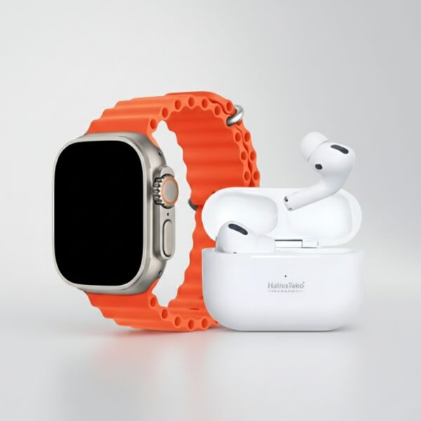 Crown M30 Smart Watch + AirPods (10-in-1 Combo Set)