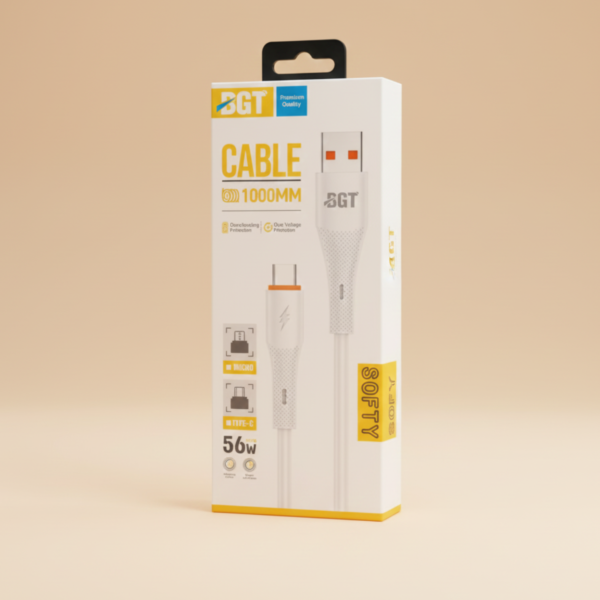 BGT Wave Series 3.1A Fast Charging Cable