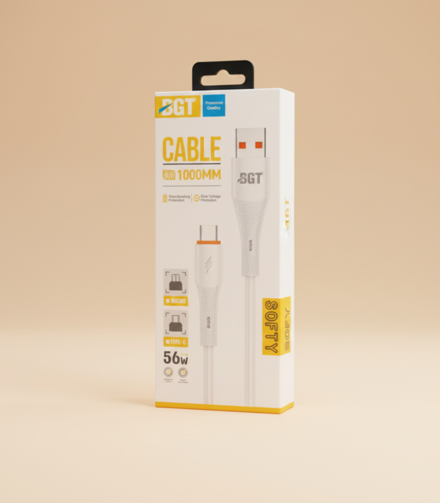 BGT Wave Series 3.1A Fast Charging Cable