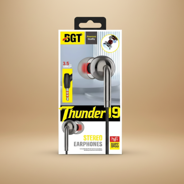 BGT Thunder 19 Stereo Earphones