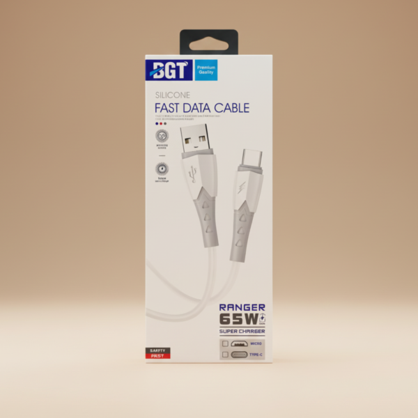BGT Ranger Series 65W Silicone Fast Charging Cable