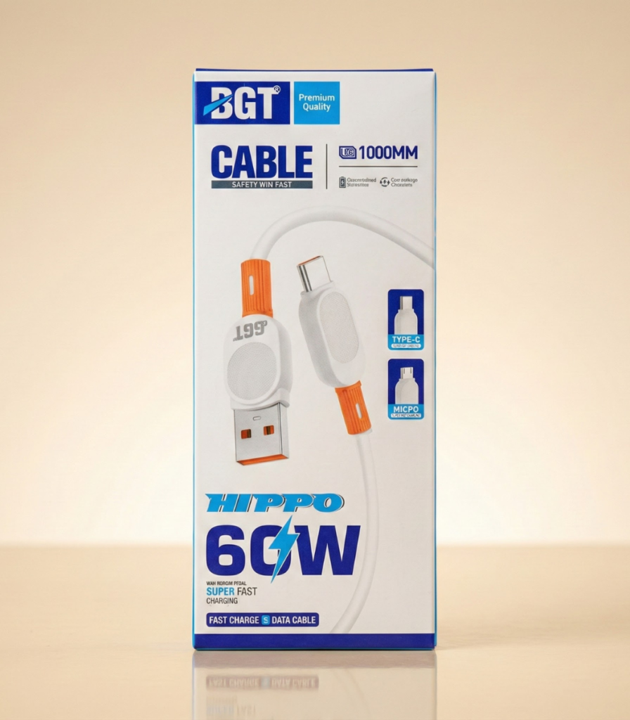 BGT Hippo Series 60W Super Fast Charging Cable
