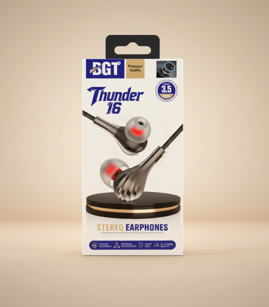 BGT Thunder 16 Stereo Earphones