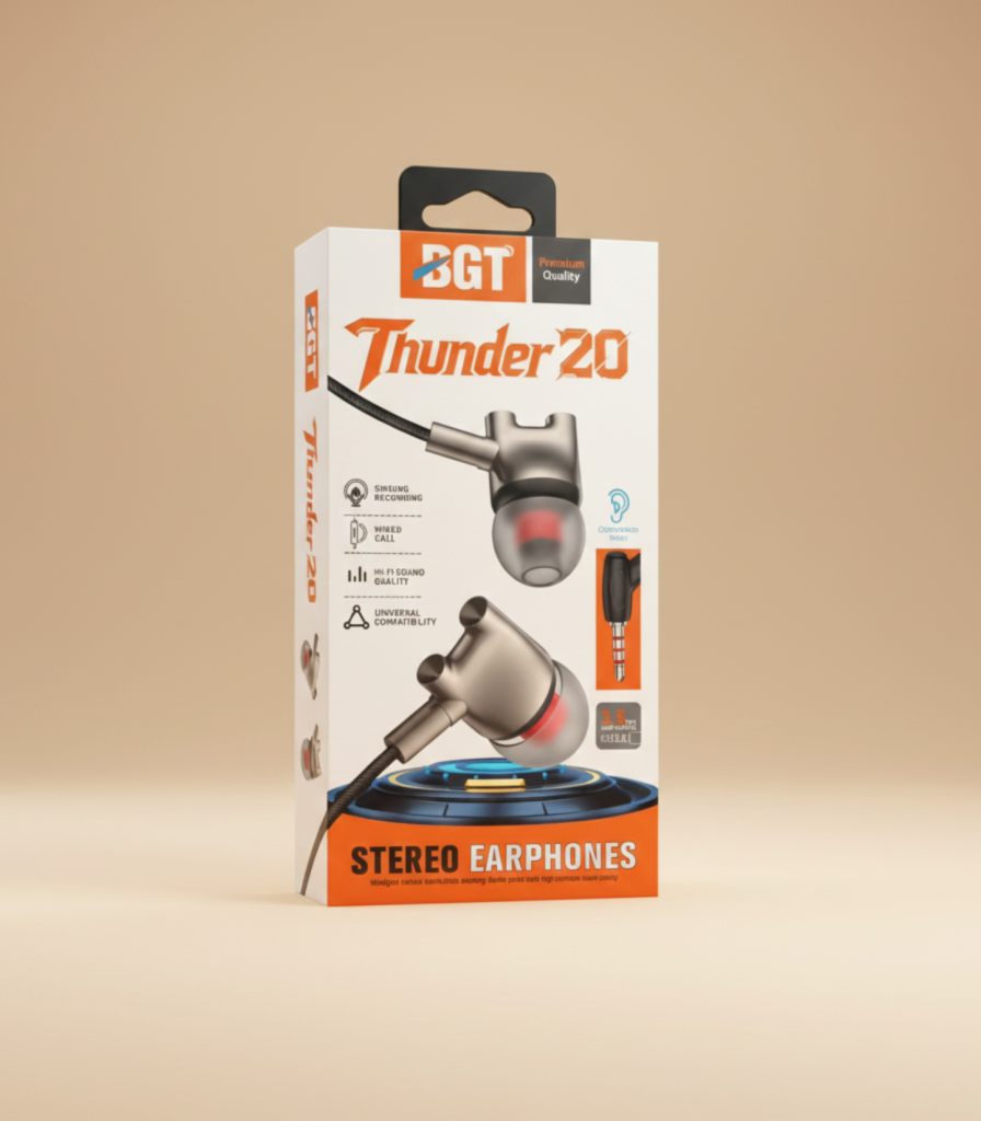 BGT Thunder 20 Stereo Earphones