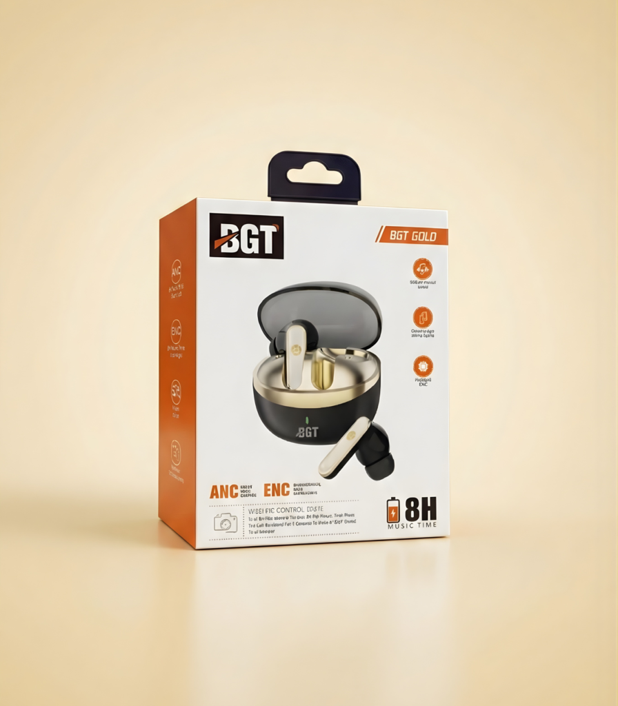 BGT Gold Wireless Earbuds